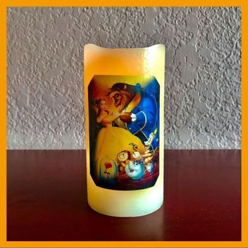 *30off3*‎ 🕯Beauty and the Beast Flameless Candle​